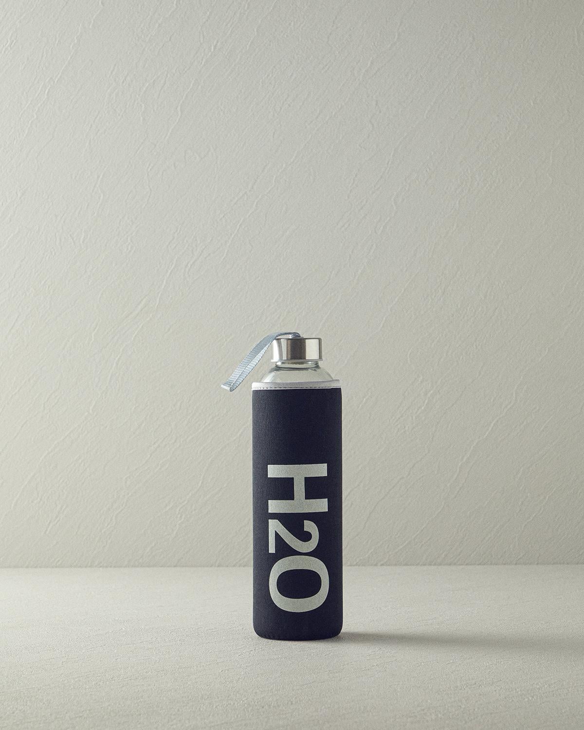 Best Bottle Glass sheathed Bottle 500 ml Black