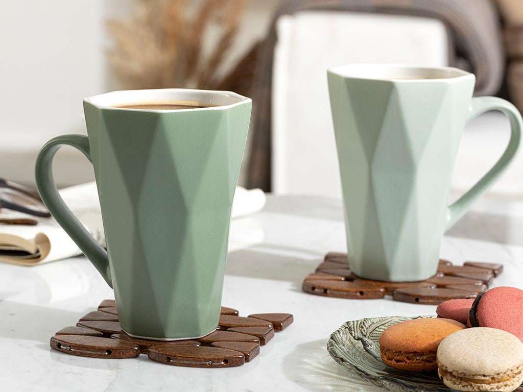 Talia New Bone 2 Set Cup 350 ml Light Green-Dark Green