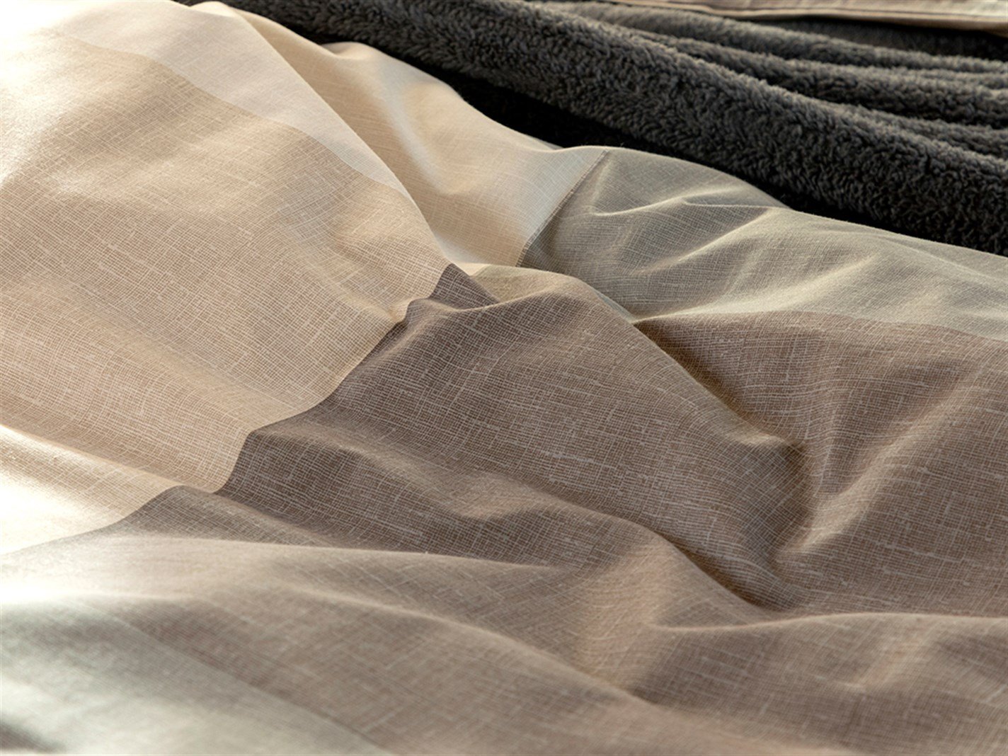 Textured Plaid 57 Tel / 144 Numărul de fir Persoană dublă 200x220 cm Burgundia-gri