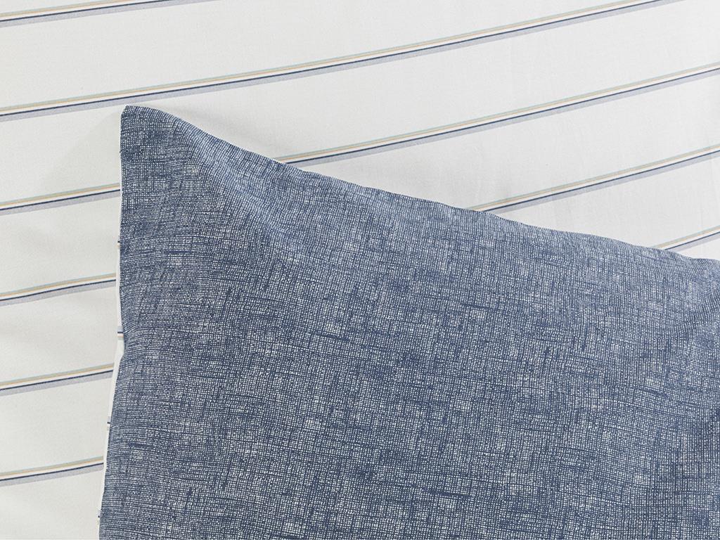 Textured Stripe Cottony Set 2  FAȚĂ DE PERNĂ 50x70 cm Dark Blue