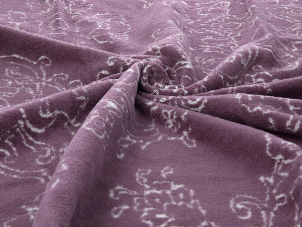 tiară  Relief Double Person  PĂTURĂ 200x220 cm Damson