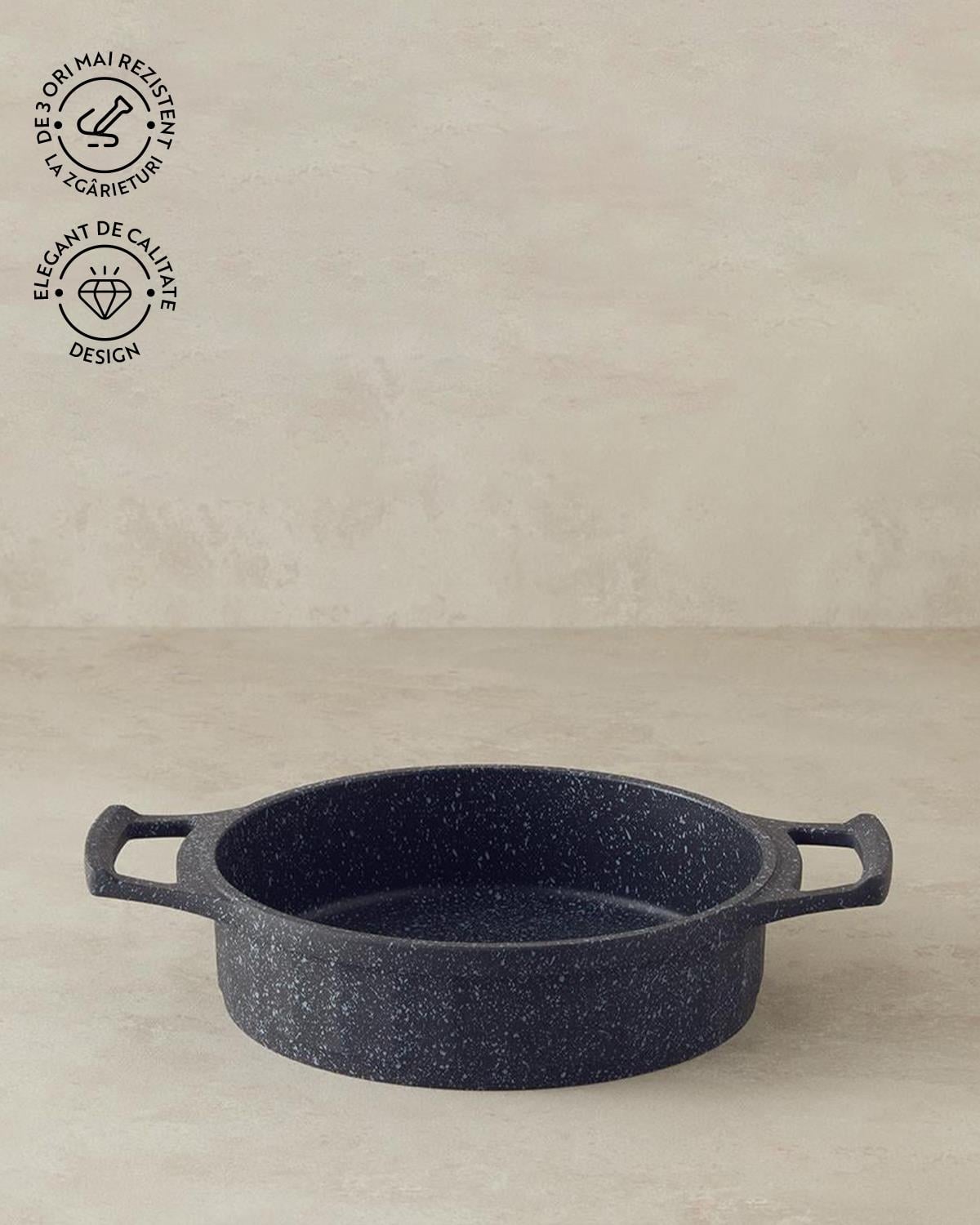 Tigaie cu manere pentru oua, Prime Expert, aluminiu, 20 cm, negru