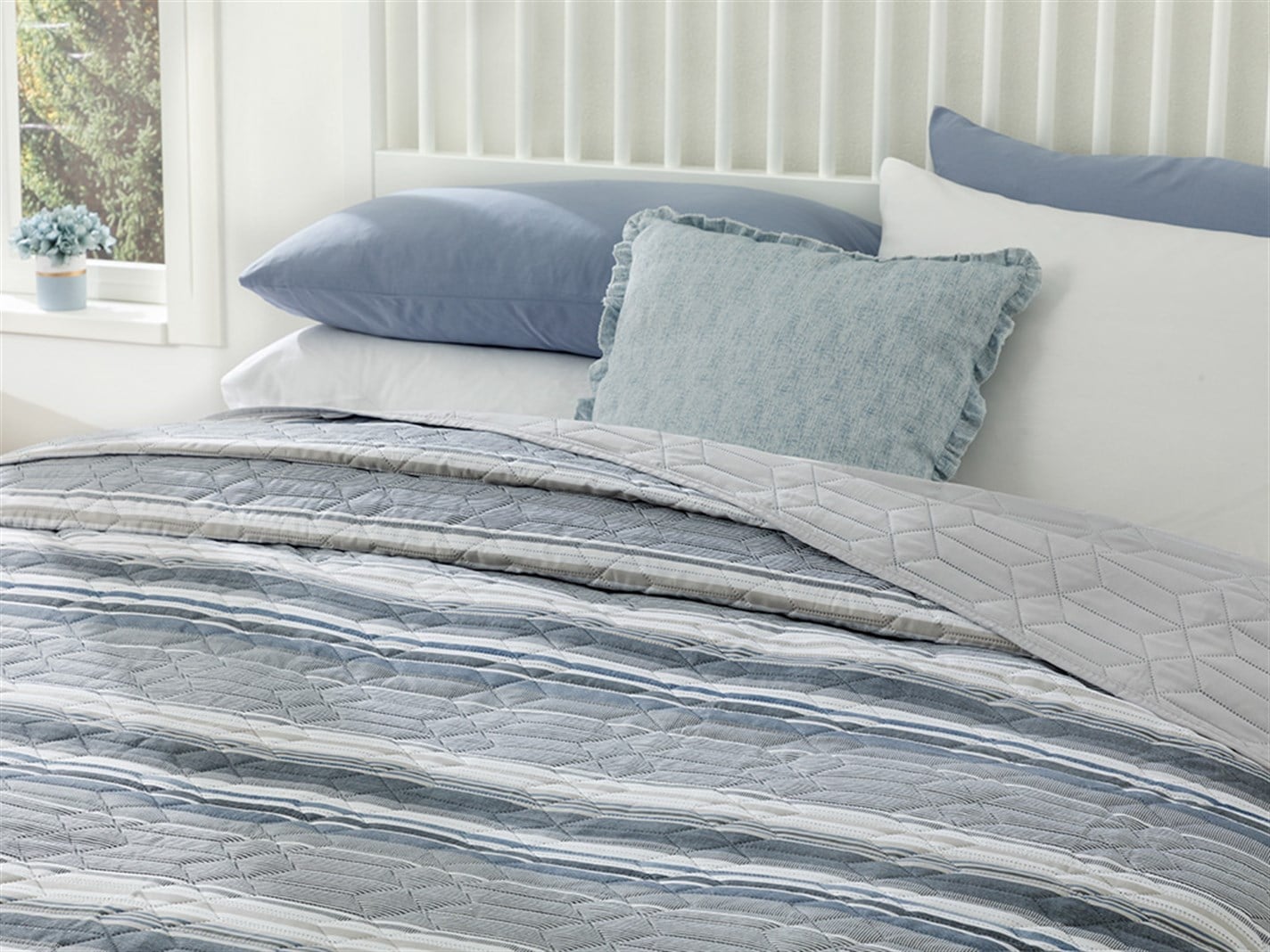 Timeless Stripe # Pentru o persoana 160x220 cm Albastru