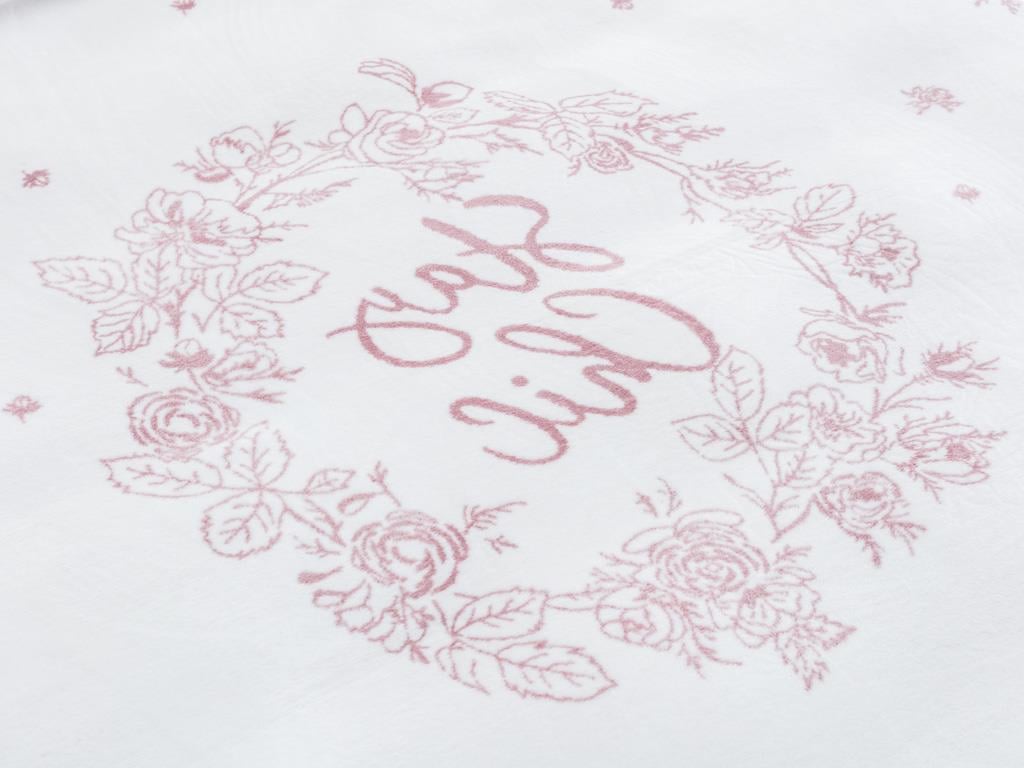 Trandafir chic Cottony Double Person  PĂTURĂ 200x220 cm Powder