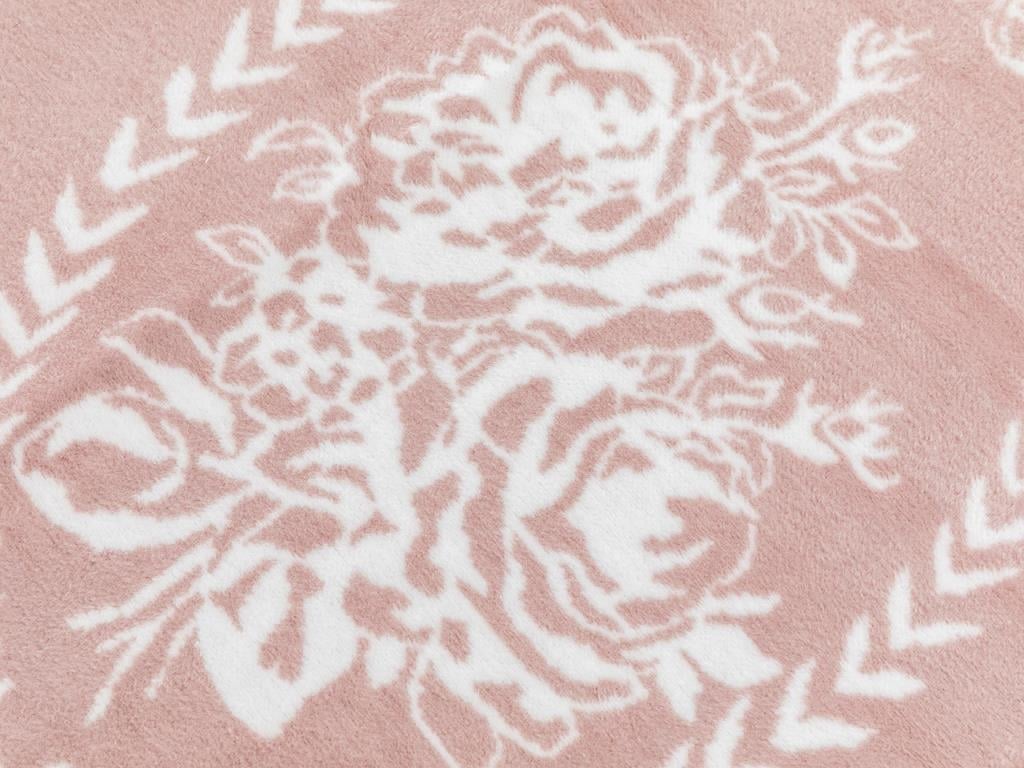 Trandafir har Cottony Double Person  PĂTURĂ 200x220 cm Powder Pink.