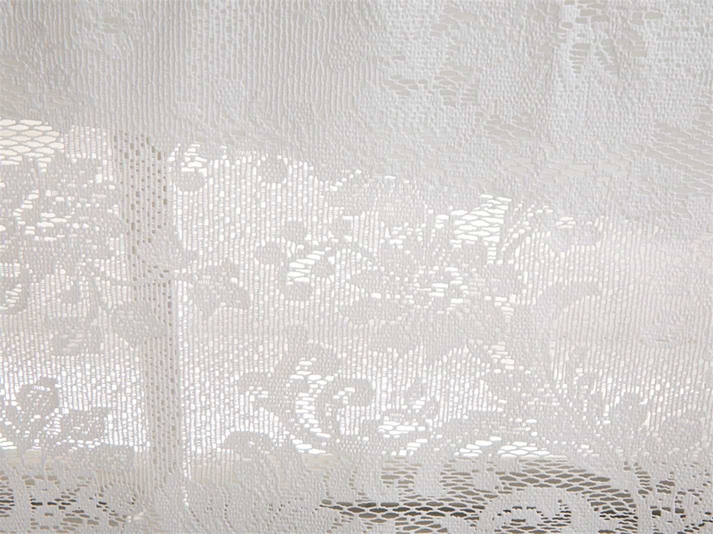 Trandafir mare Guipure  137x182 cm Alb