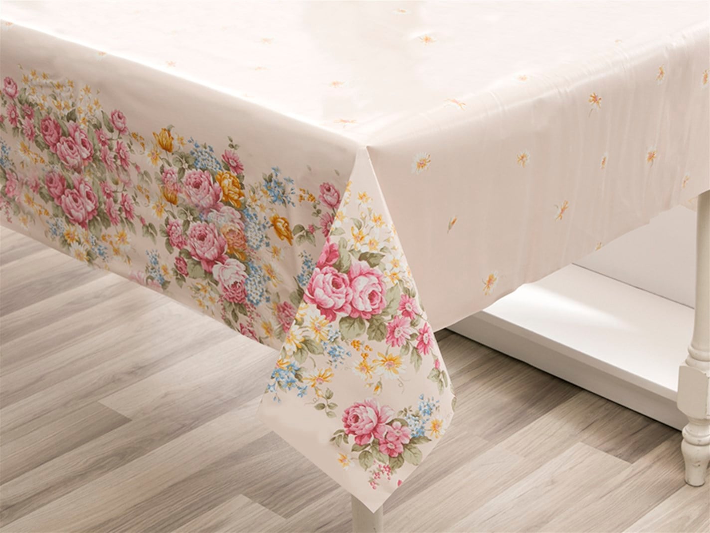 Trandafiri de toamnă Tipărit  200x140 cm Silvery auriu