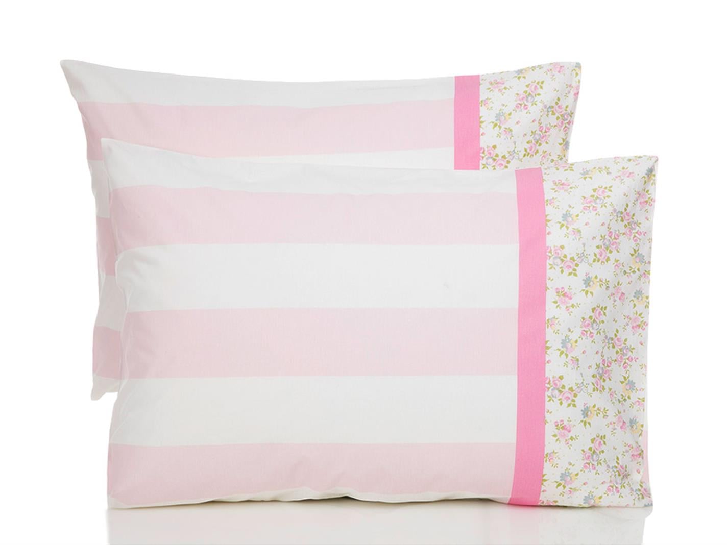 Trandafiri fanteziste Cottony Set 2  FAȚĂ DE PERNĂ 50x70 cm Pink