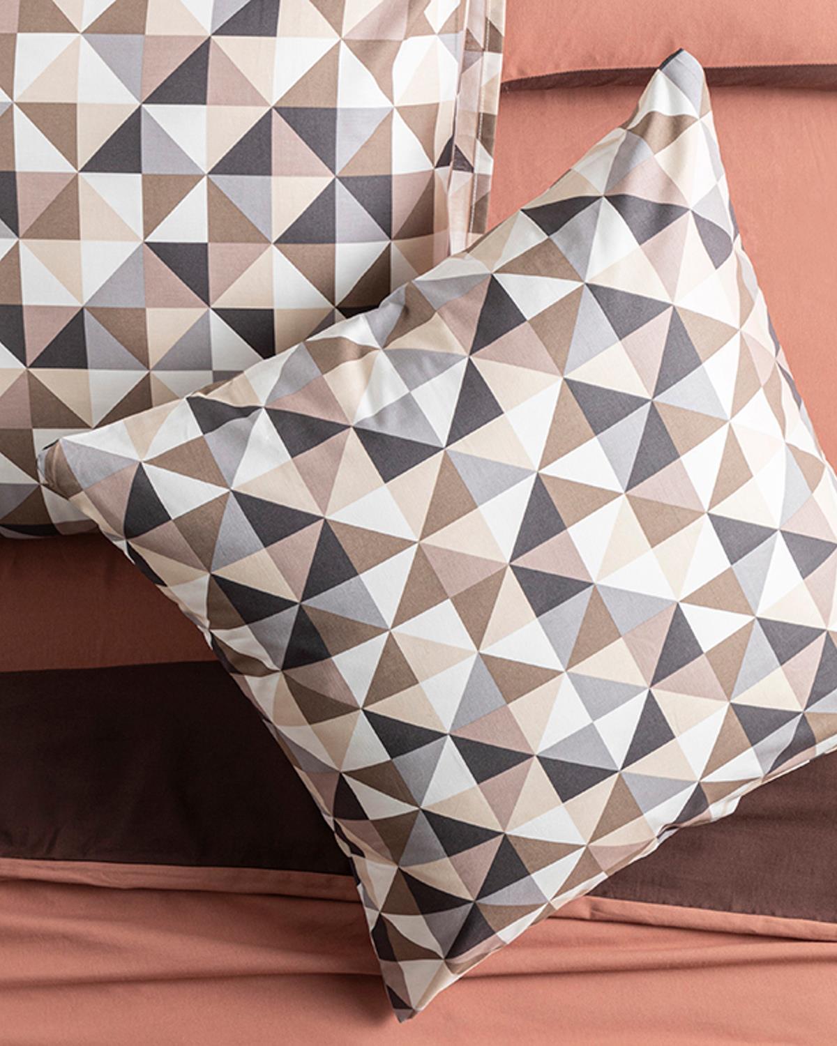 Trigon Cottony 2 Set Pillowcase 65x65 cm Gray-Beige