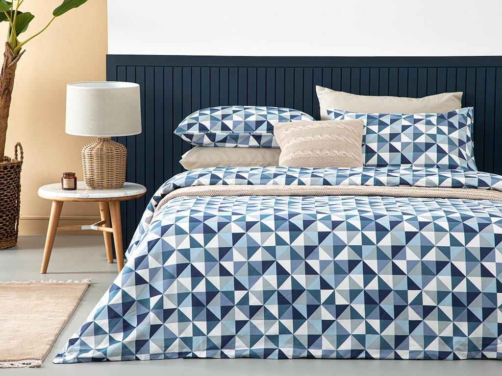 Trigon Cottony XS Single  SET LENJERIE DE PAT 100x200 cm Blue-Gray