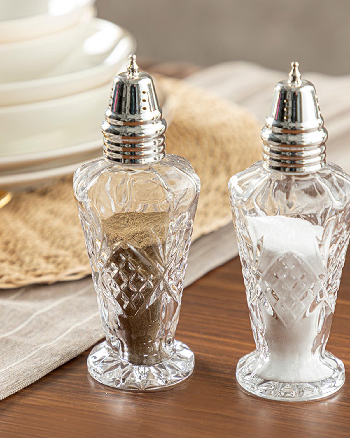 Trit Glass Salt And Pepper Shak 12 cm Transparent