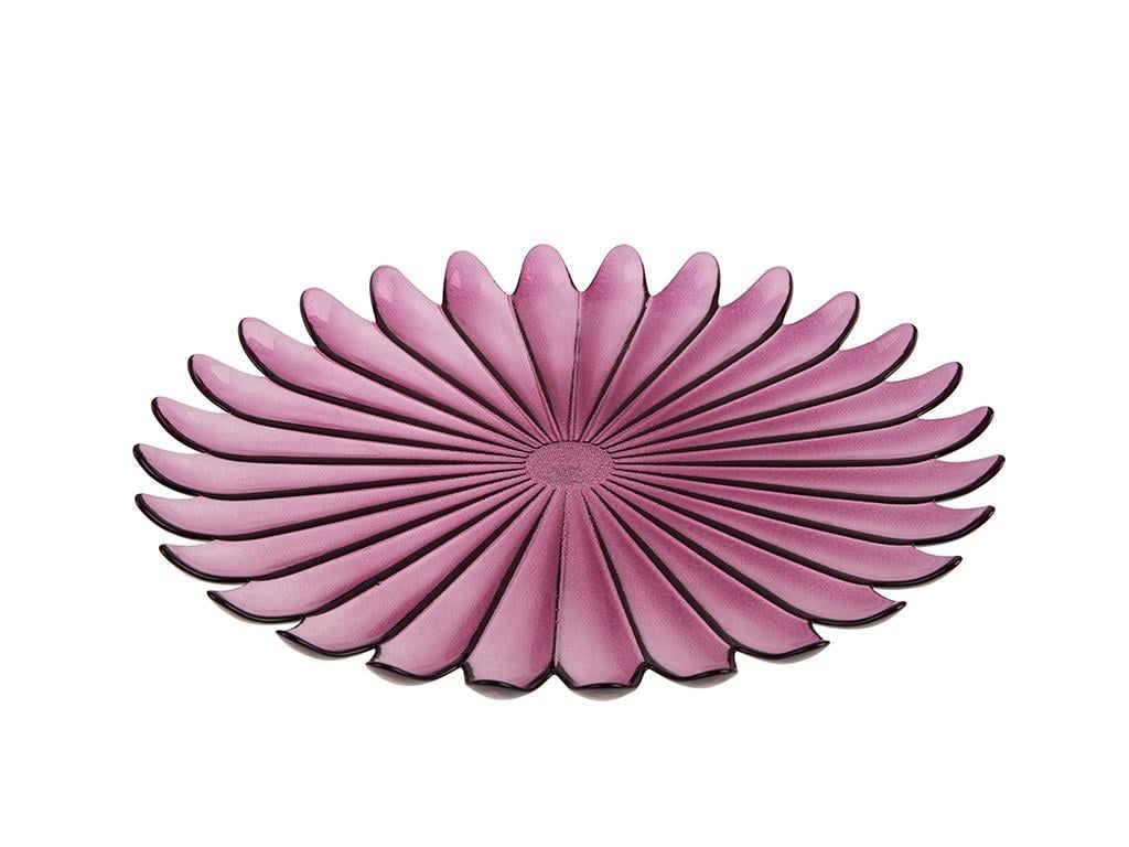 Tulun Glass Service Plate 28 cm Purple