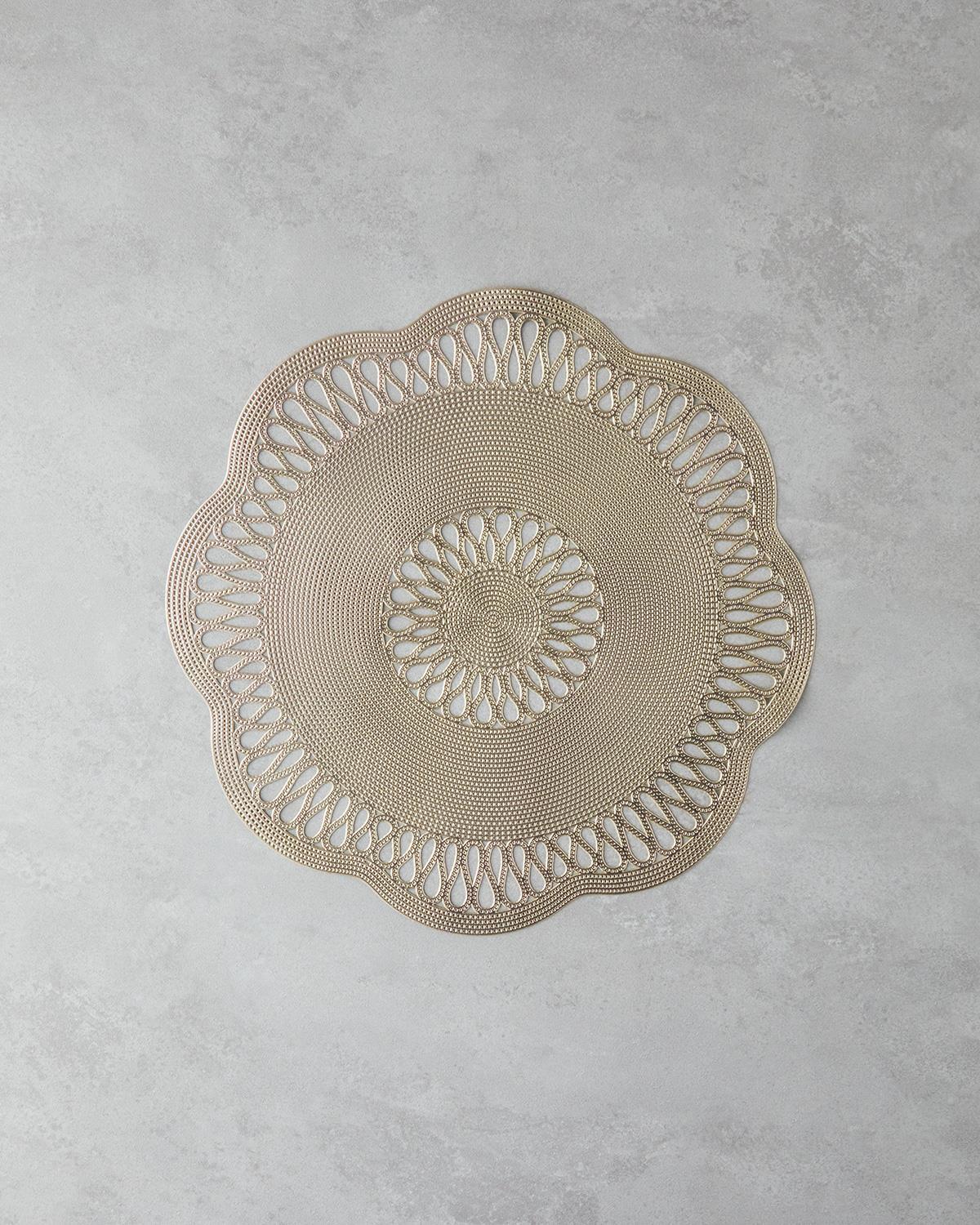 Tuscan PVC Cu 2 Piese Placemat Masă 38 cm Gold