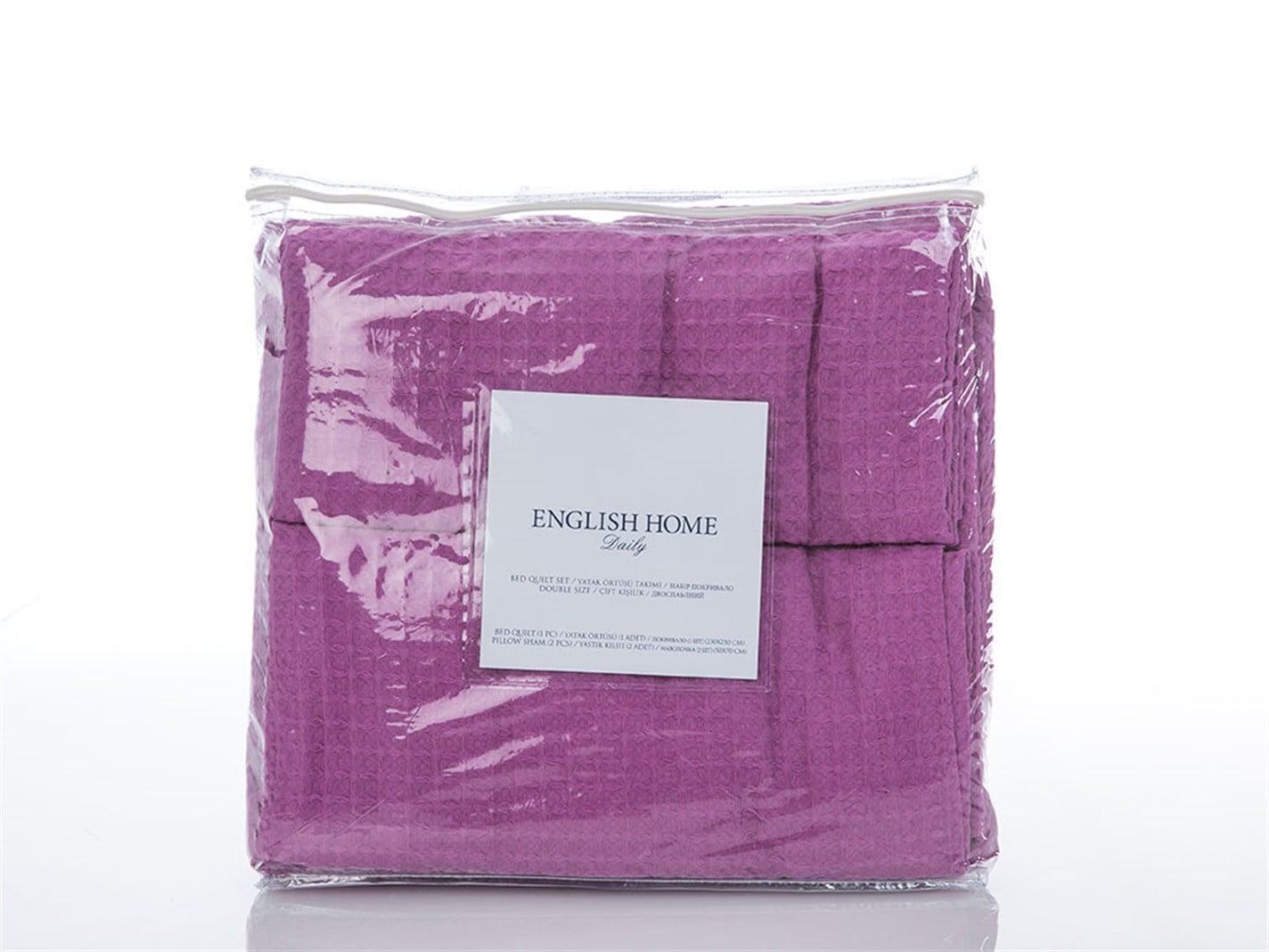 vafelă  Persoană dublă 230x250 cm Orhidee violet
