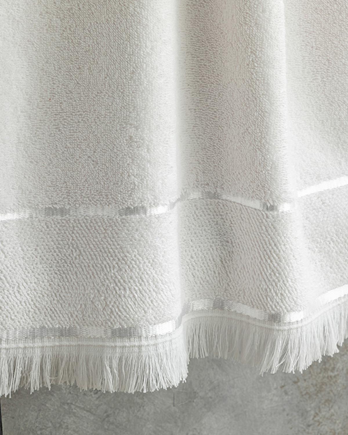 Vegan Cotton Face Towel 50x70 cm Ecru
