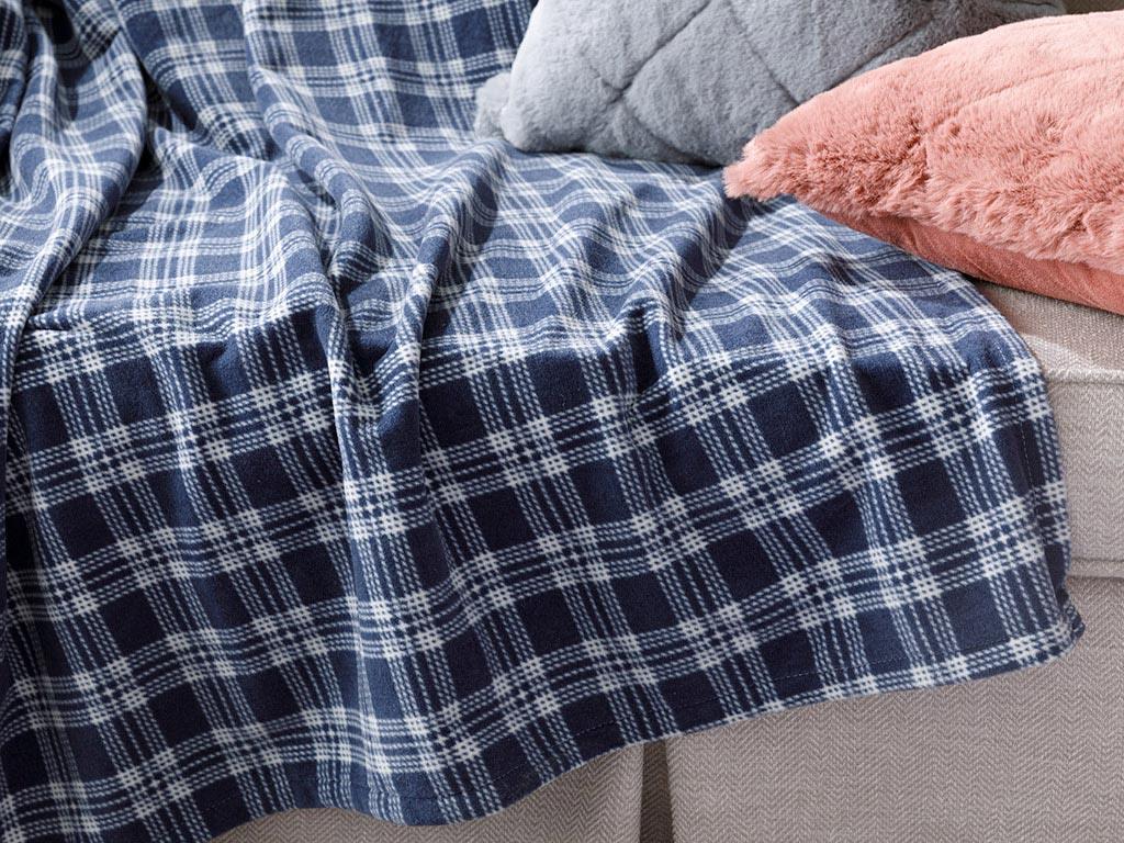 verifica Polar Pătură Televizor 120x170 cm Bleumarin
