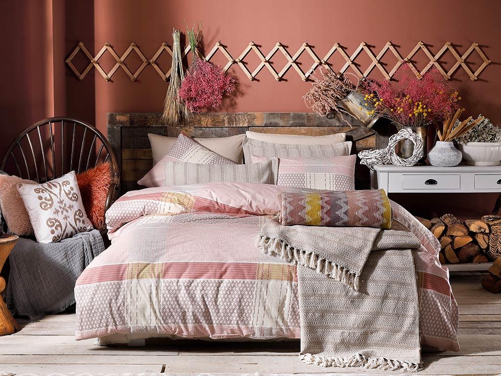Verificare urbană Cottony For One Person  SET LENJERIE DE PAT 160x220 cm Pink