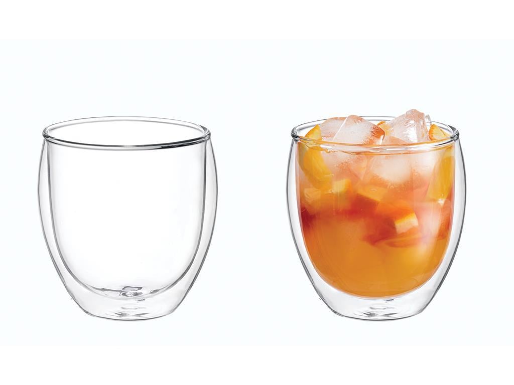 Verona Ceașcă Perete Dublu, Sticlă Borosilicată, 380 Ml, Verde-Albastru
