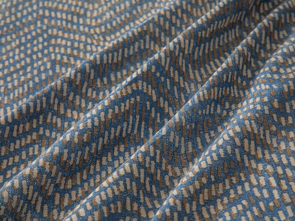 Wave Stripe Cottony Small Single  SET LENJERIE DE PAT 140x200 cm + 80x80 cm Albastru.