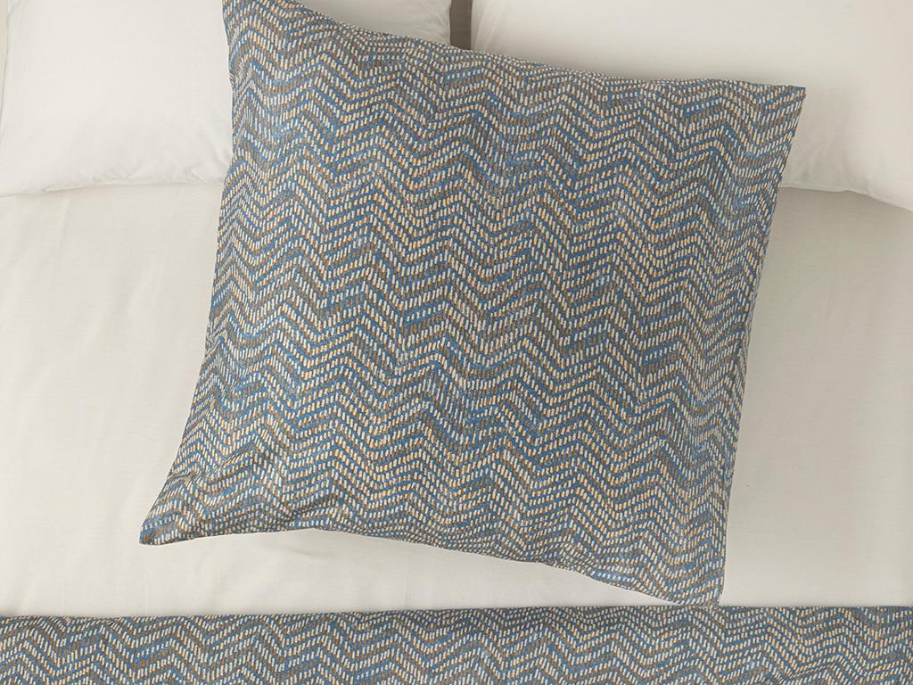 Wave Stripe Cottony  Unic  FAȚĂ DE PERNĂ 80x80 cm Albastru.
