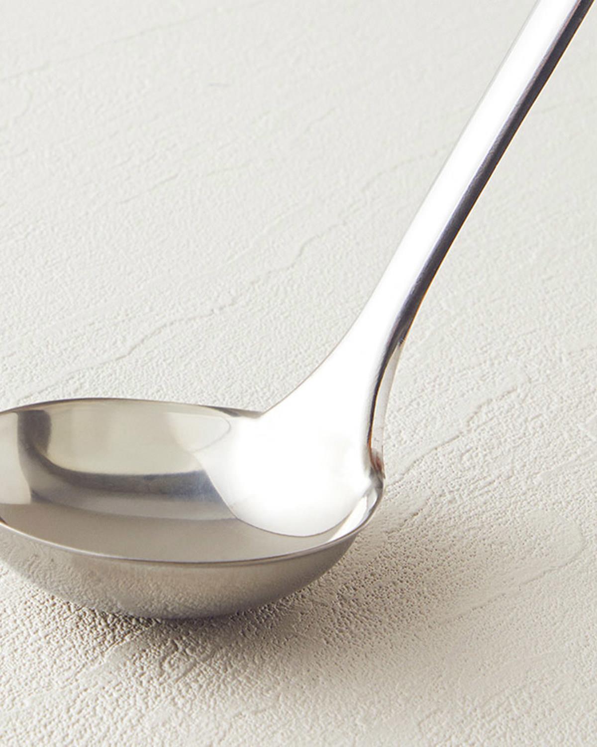 Woody Ladle Oțel Polonic Ustensilă Servire 31 cm Cafeniu
