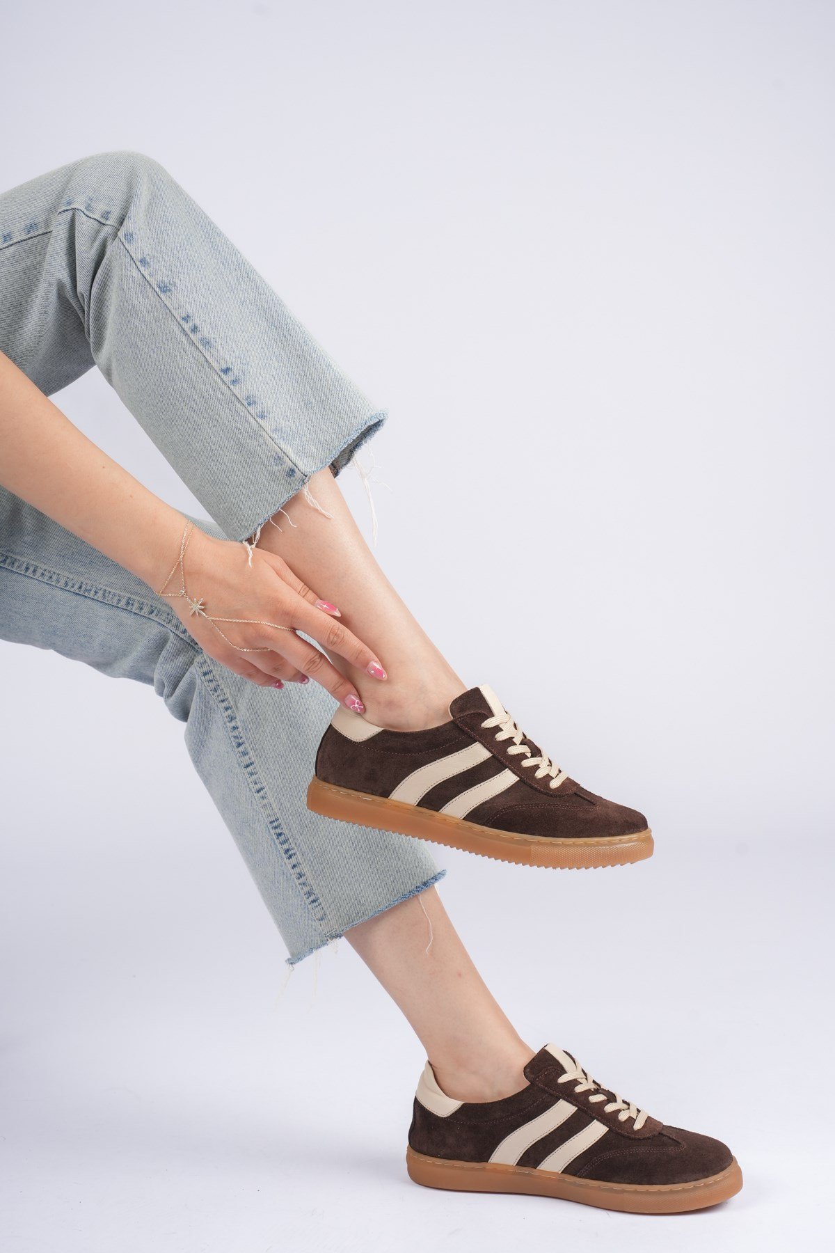 London Kadın Sneaker Dış Yüzey İçi Deri Comfort Yumuşak Taban Günlük Ayakkabı