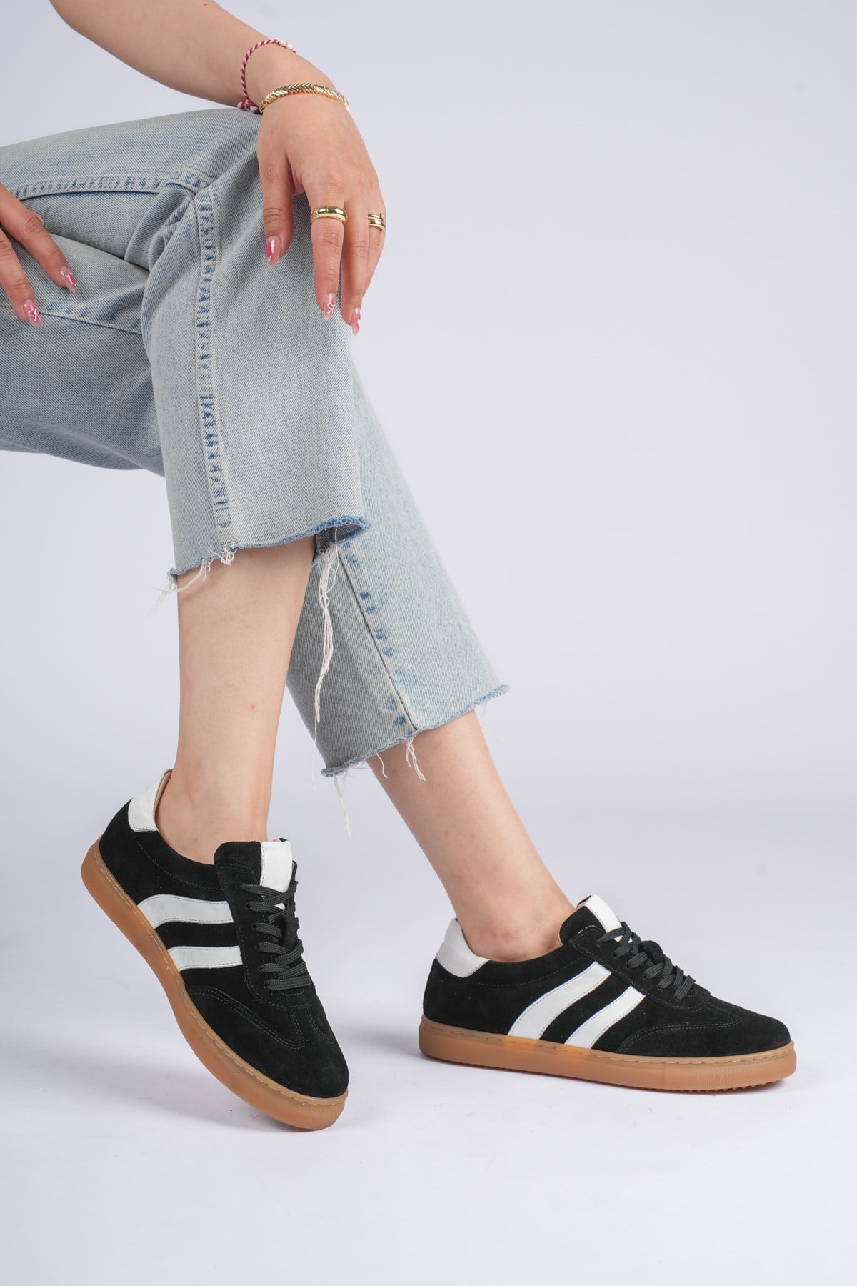 London Kadın Sneaker Dış Yüzey İçi Deri Comfort Yumuşak Taban Günlük Ayakkabı