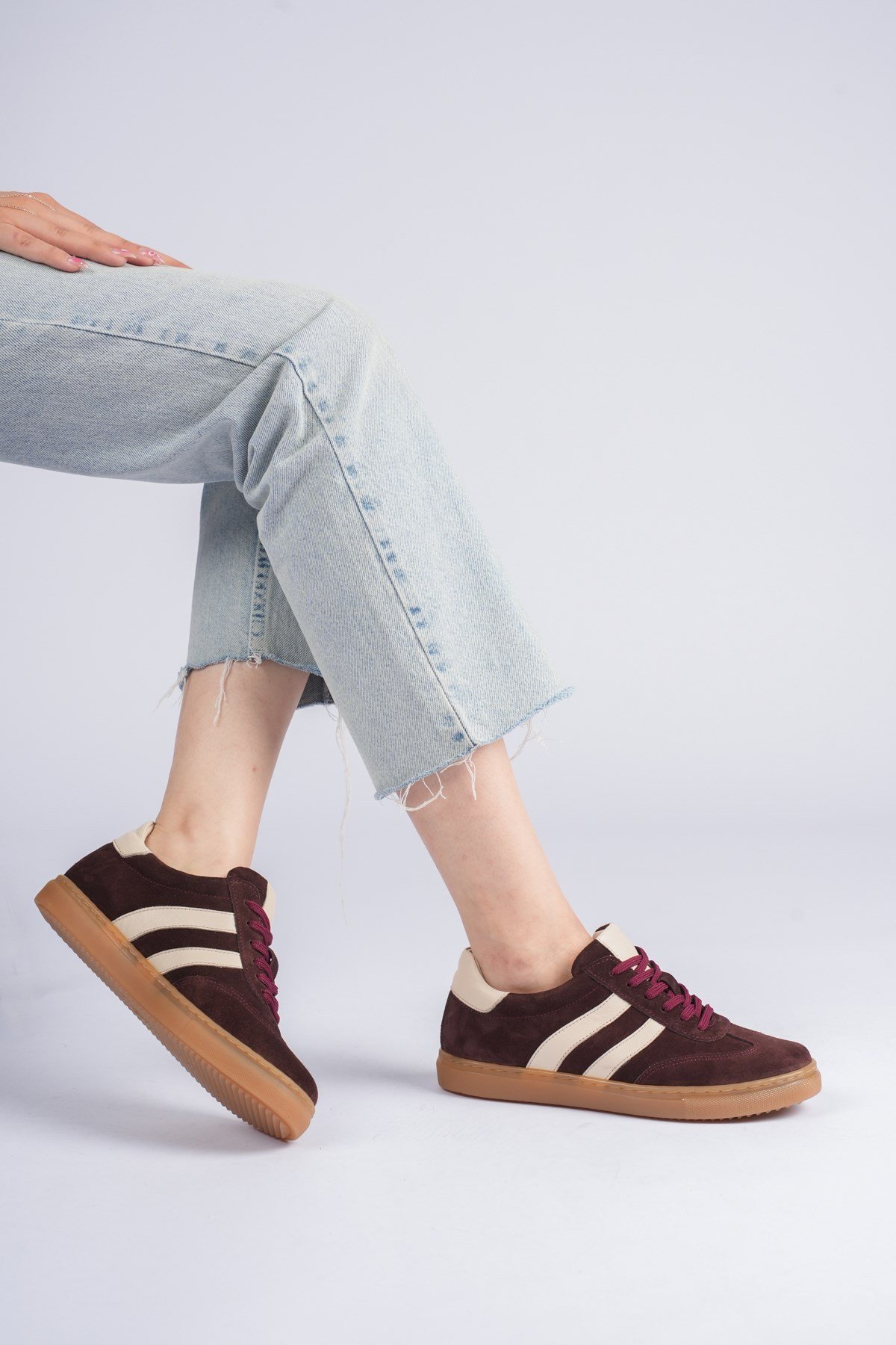 London Kadın Sneaker Dış Yüzey İçi Deri Comfort Yumuşak Taban Günlük Ayakkabı