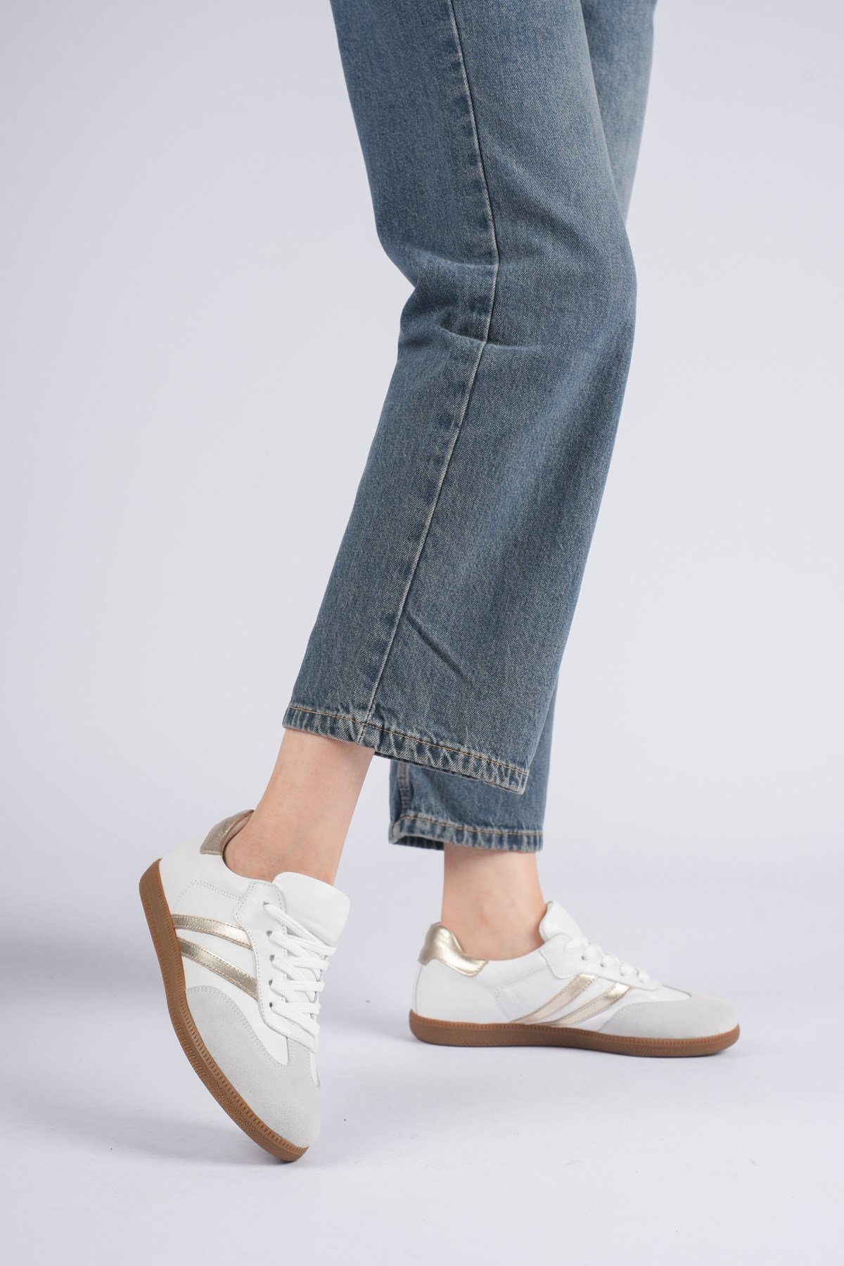 Sidney Kadın Sneaker Deri Süet İçi Deri Comfort Yumuşak Taban Günlük Ayakkabı