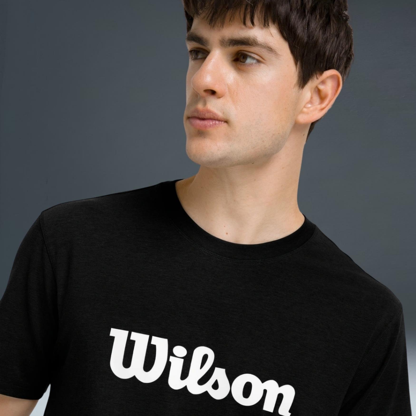  Wilson Team Graphic Tee Black Script 
