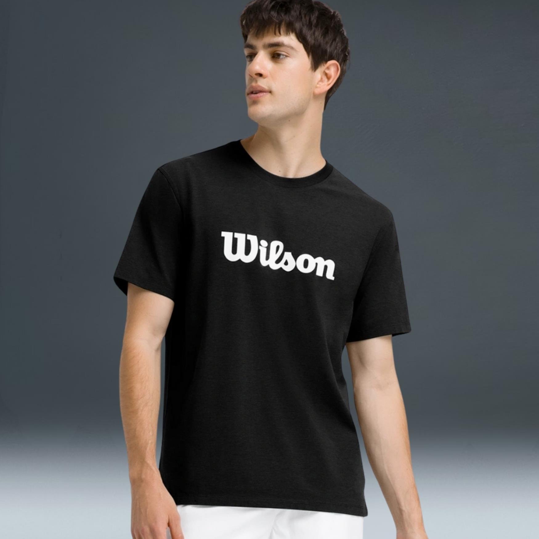  Wilson Team Graphic Tee Black Script 