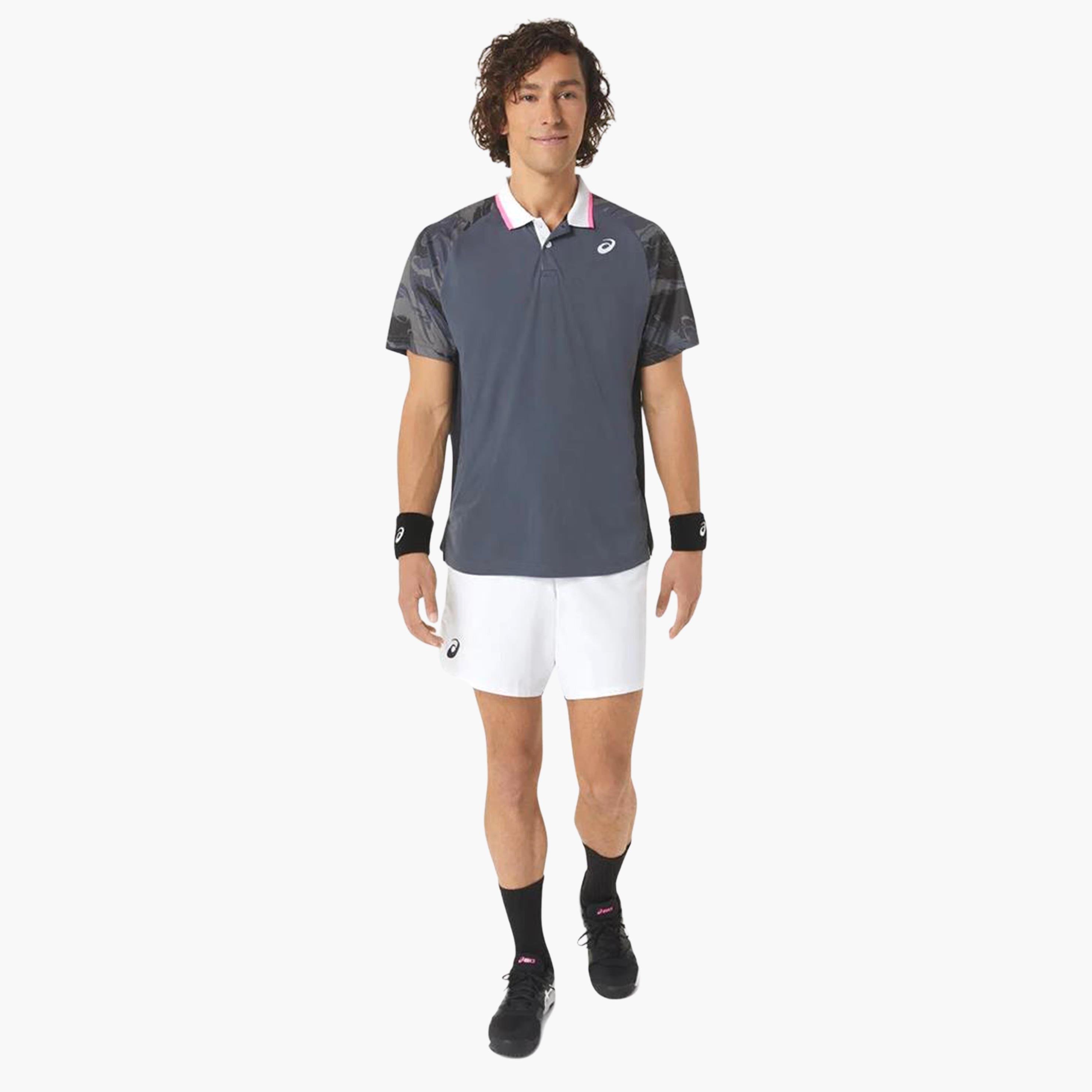 Asics Men Court Graphic Polo T-Shirt