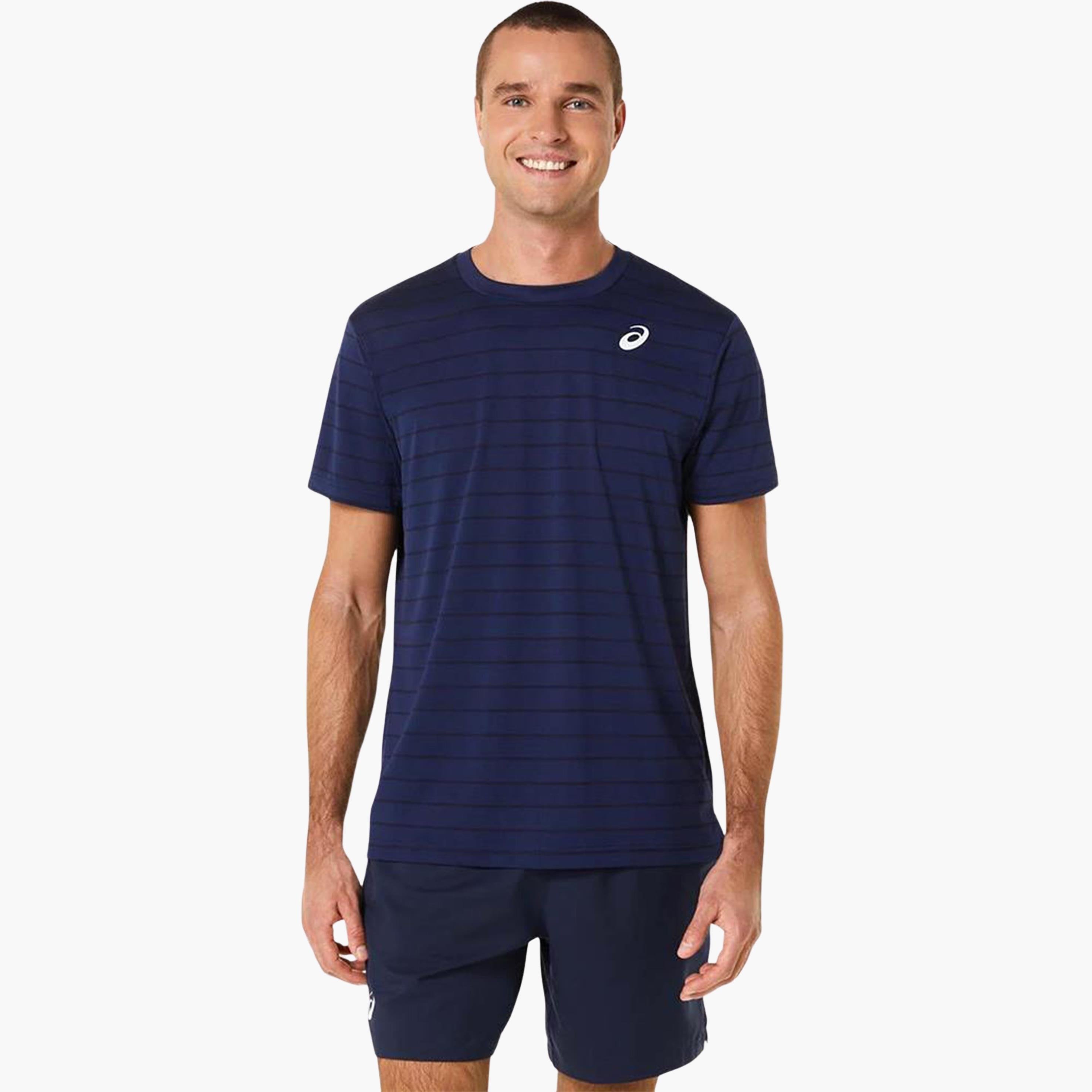 Asics Men Court Stripe SS Top