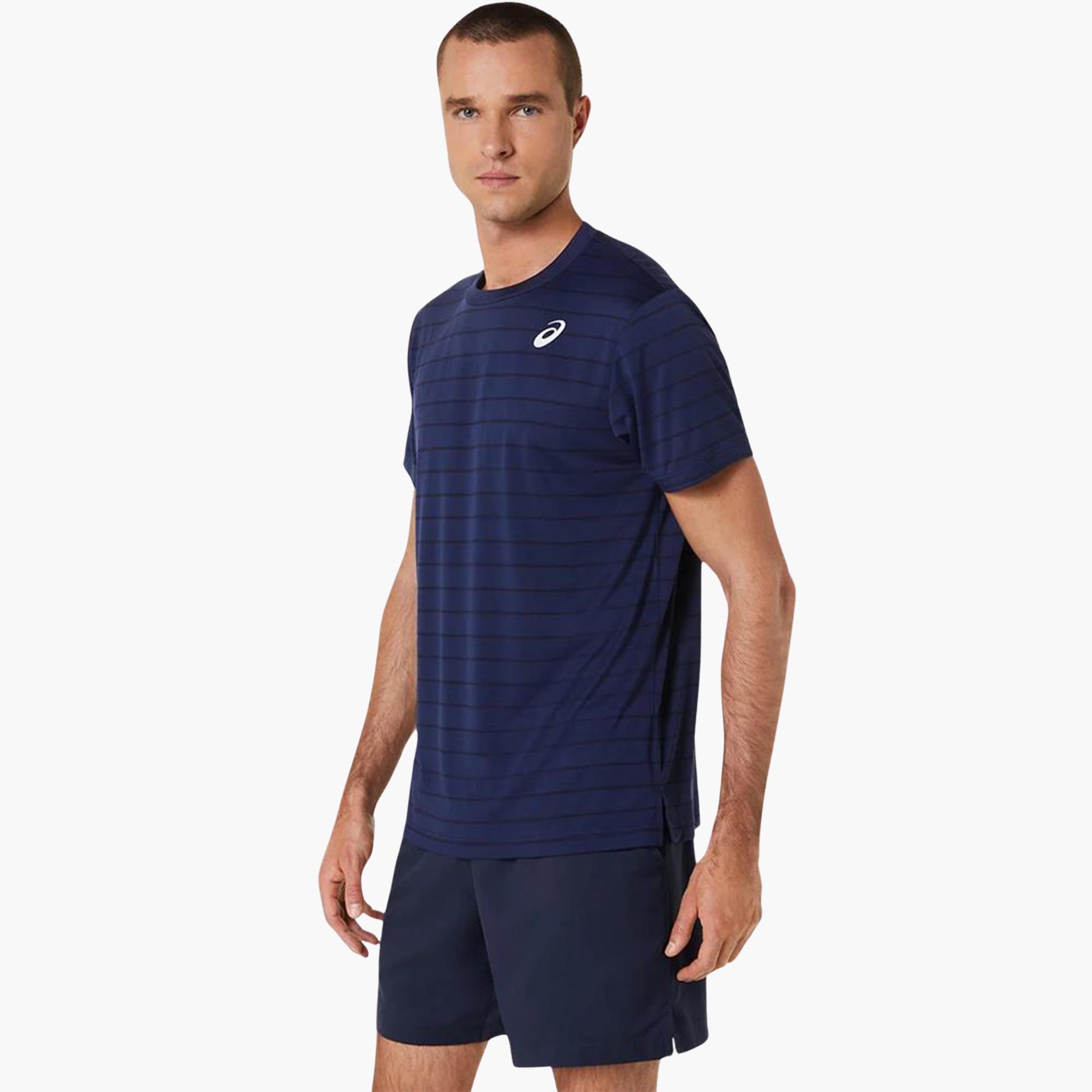 Asics Men Court Stripe SS Top