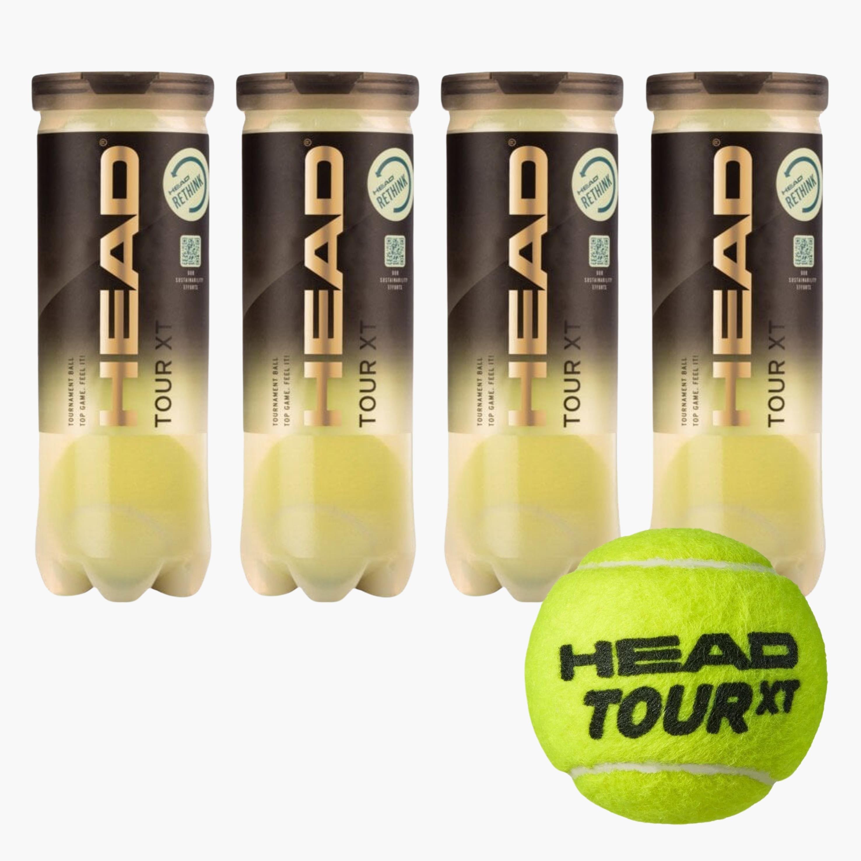 Head Tour XT 3'lü Tenis Topu 4 Kutu