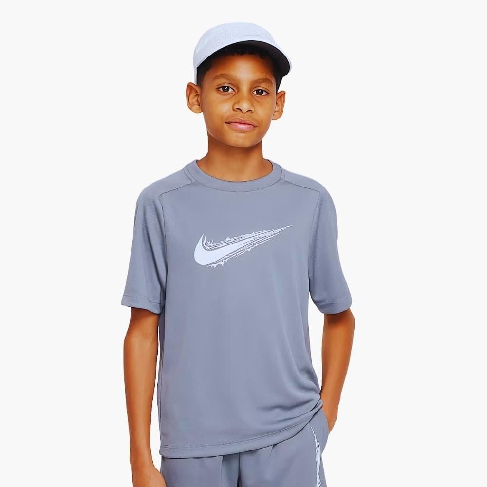 Nike Multi Dri-FIT Genç Çocuk T-Shirt - Açık Mavi