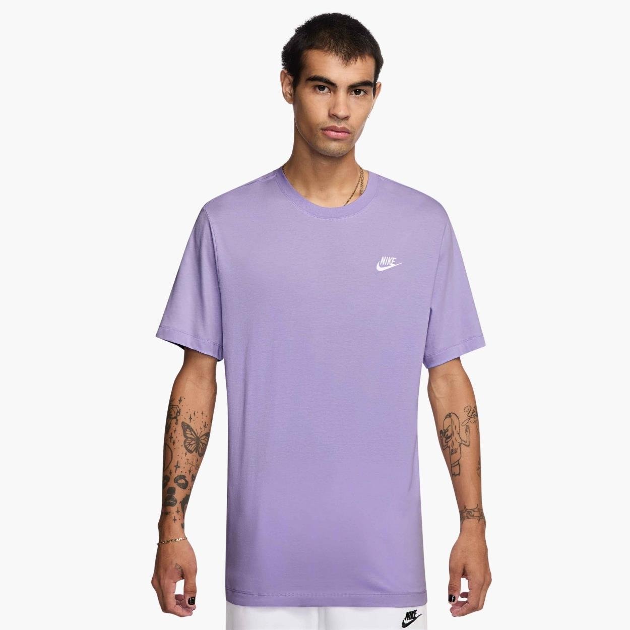 Nike Nsw Club Günlük Stil Tişört - Lila