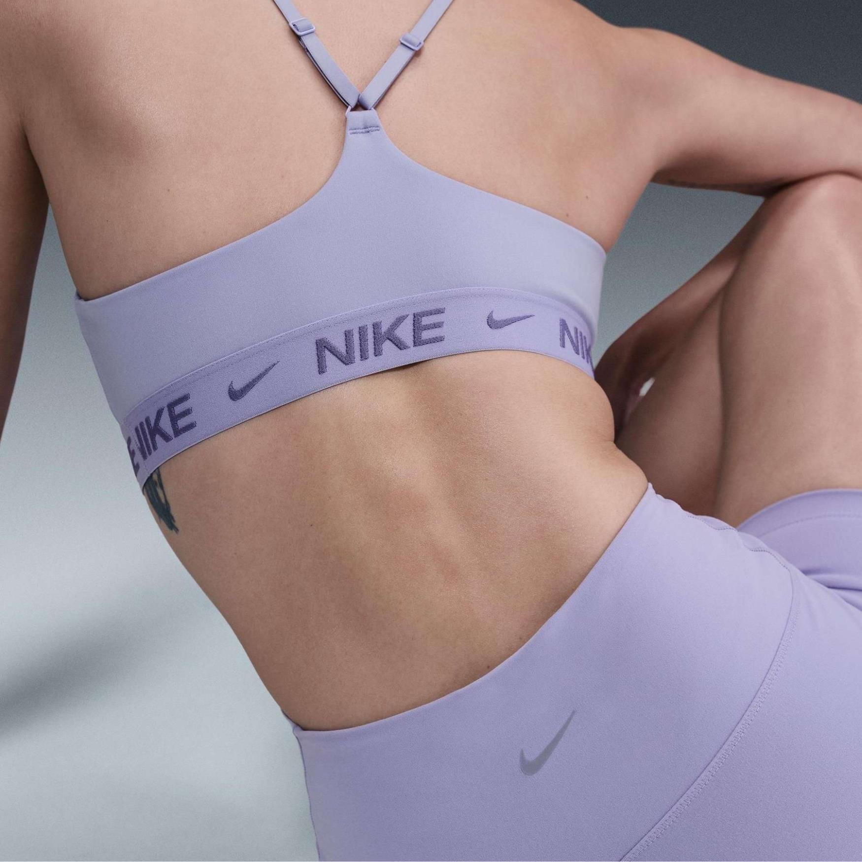 Nike One Yüksek Belli Şort 13 cm - Lila