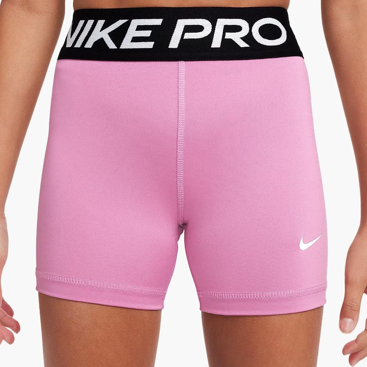 Nike Pro Dri-FIT 3'ü 1 Arada 8 cm Genç Kız Şortu - Açık Pembe