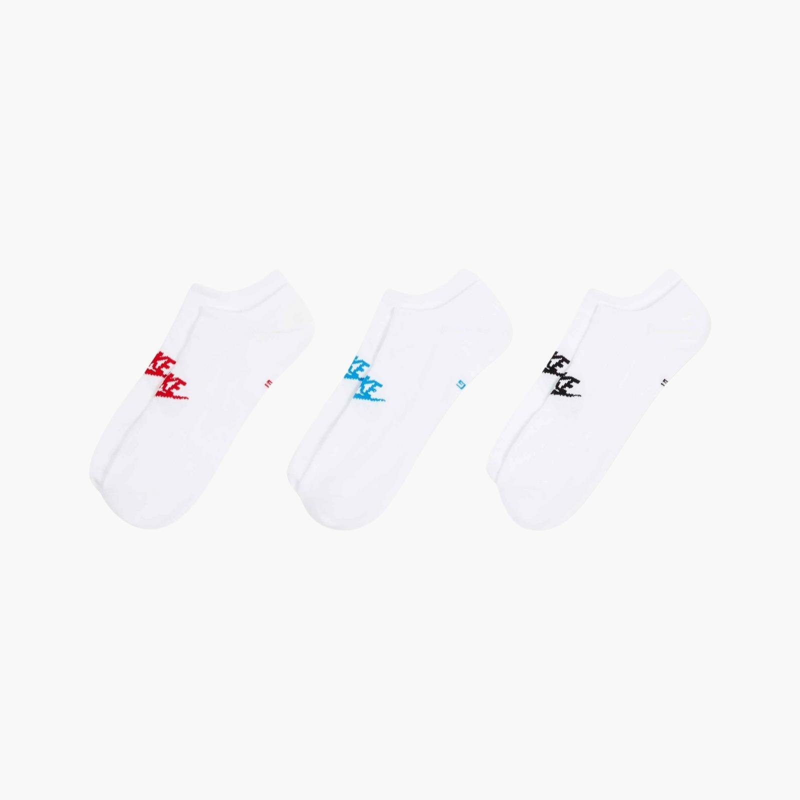 Nike Sportswear Everyday Essential No-Show Unisex 3'lü Çorap