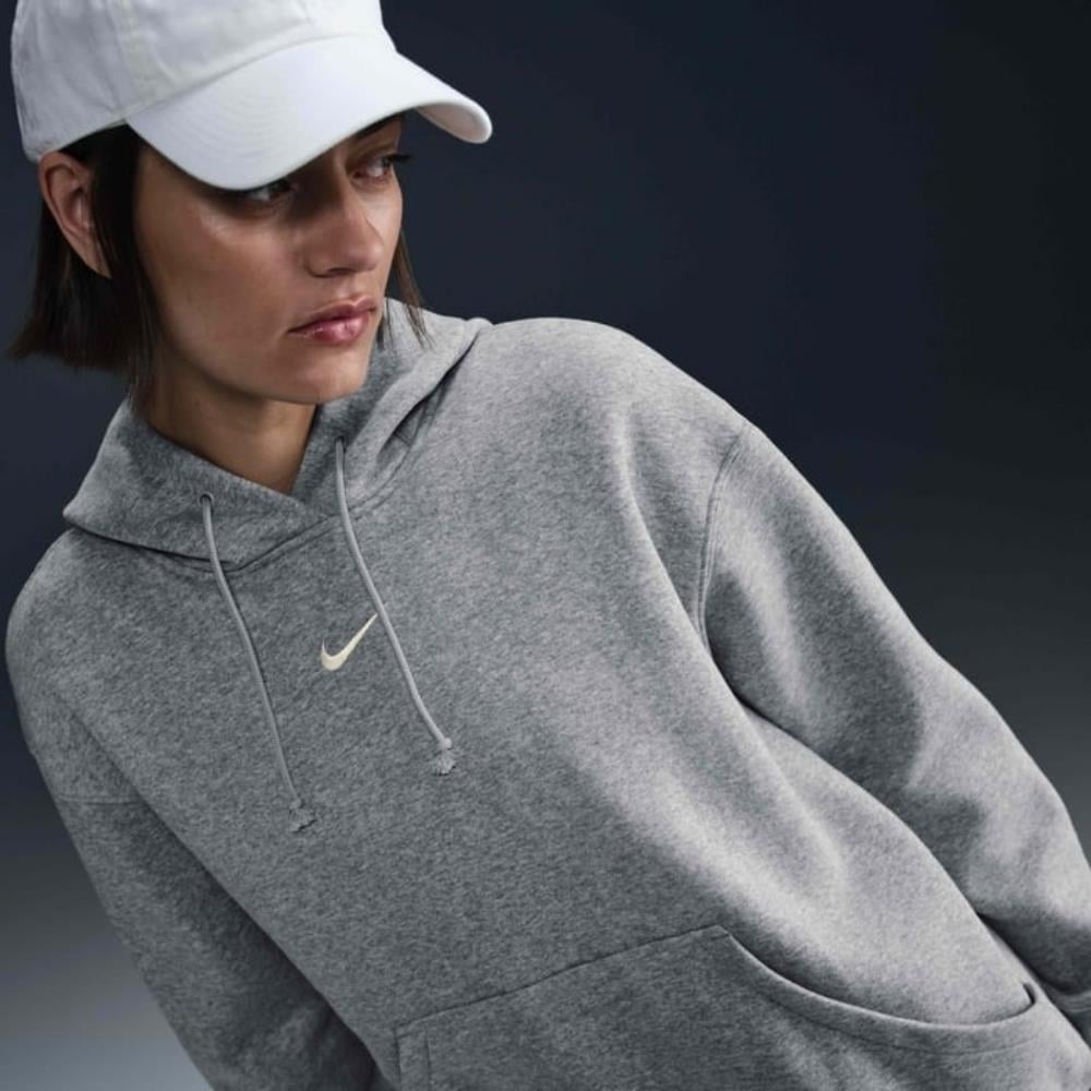 Nike Sportswear Phoenix Oversize Kapüşonlu Sweatshirt - Gri