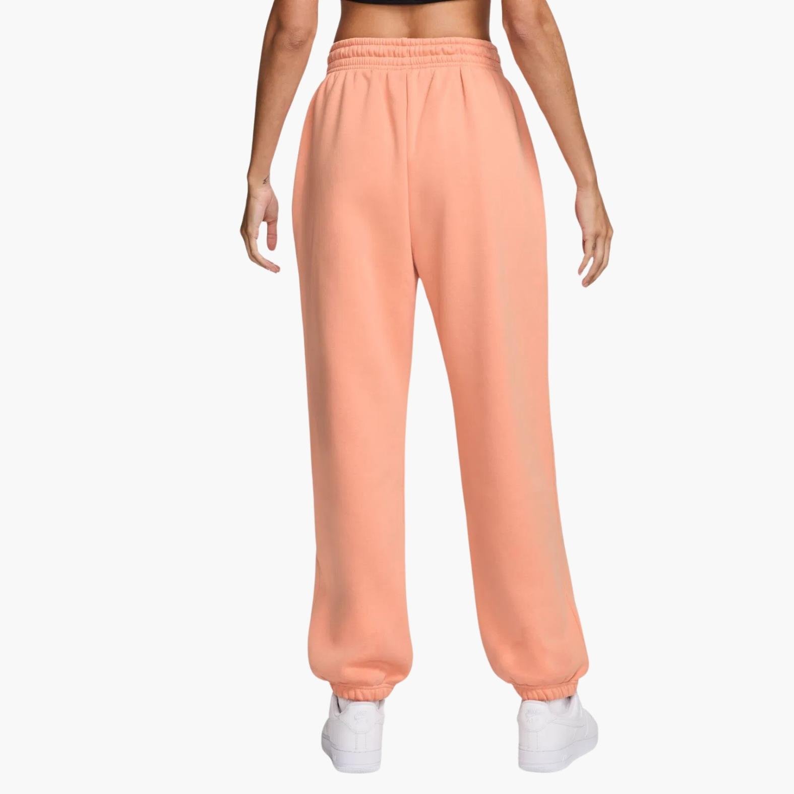 Nike Sportswear Phoenix Yüksek Belli Bol Kesim Eşofman Altı - Somon