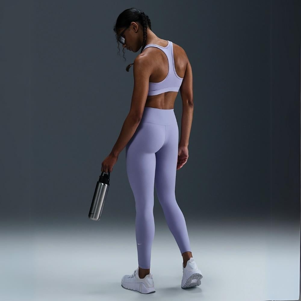 Nike Swoosh Medium Support Dolgulu Spor Sütyeni - Lila