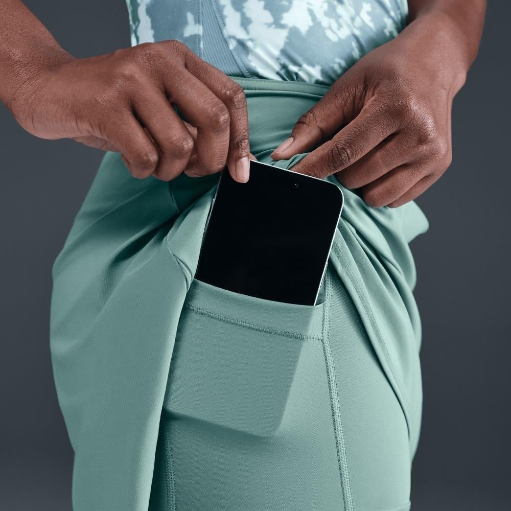 Nike Victory Dri-FIT Fırfırlı Tenis Eteği - Su Yeşili