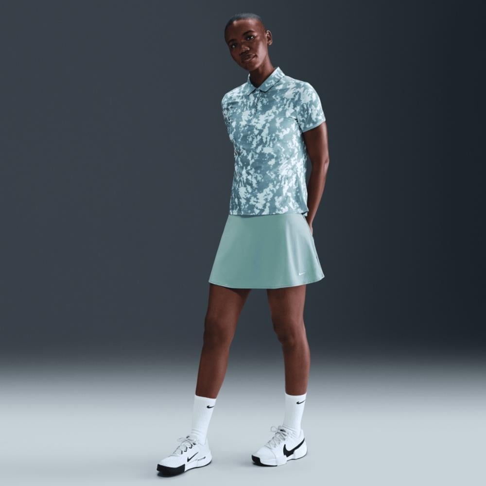 Nike Victory Dri-FIT Fırfırlı Tenis Eteği - Su Yeşili