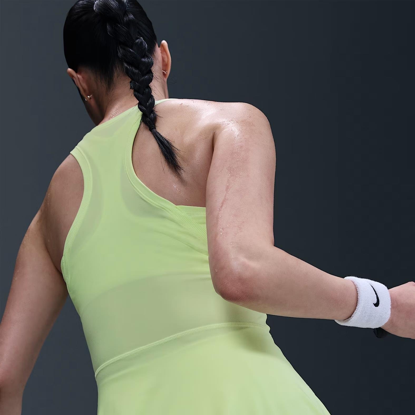 Nike Victory Dri-FIT Kadın Tenis Elbisesi - Açık Yeşil