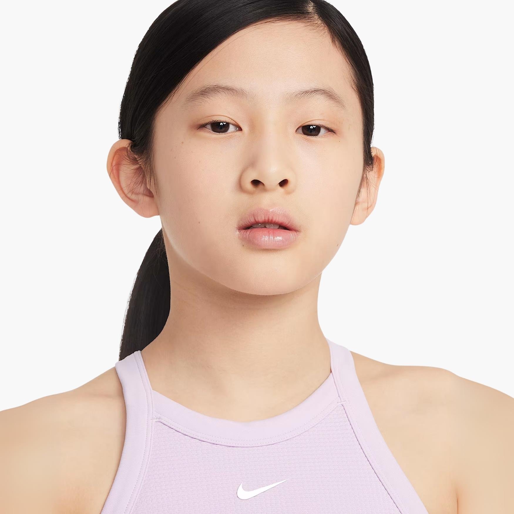 Nike Yüksek Yakalı Genç Kız Atleti - Açık Pembe