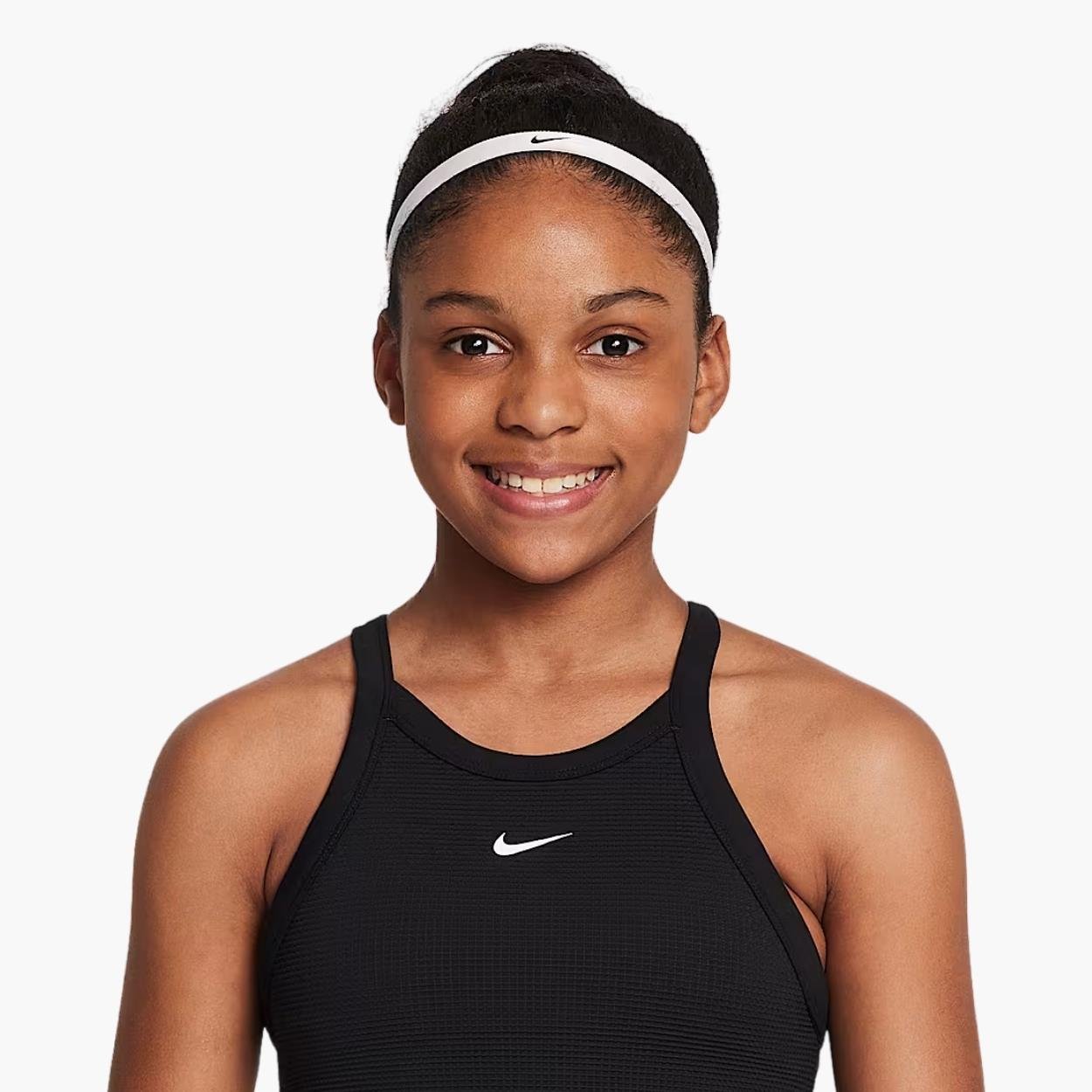 Nike Yüksek Yakalı Genç Kız Atleti - Siyah