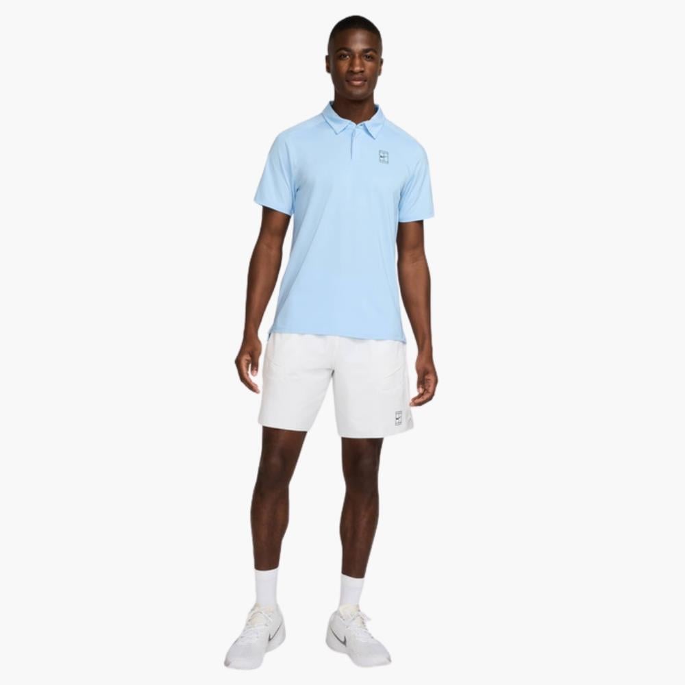 NikeCourt Advantage Dri-FIT 20 cm Tenis Şortu - Beyaz