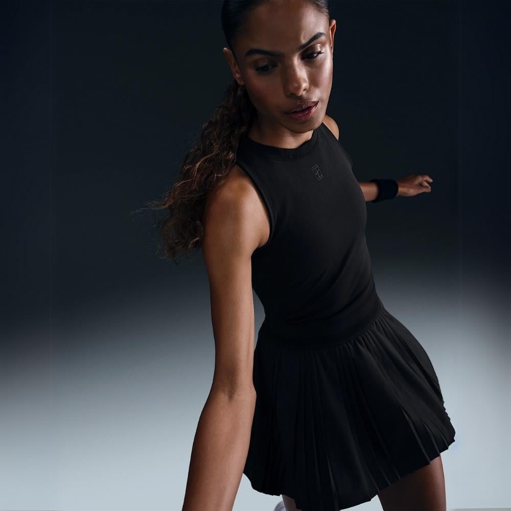 NikeCourt Advantage Dri-FIT Kadın Tenis Atleti - Siyah